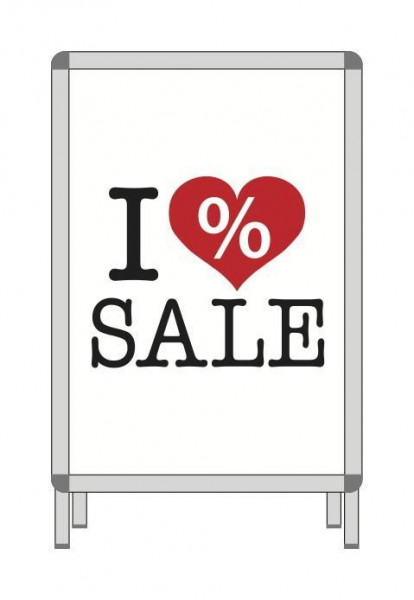 Papierplakat - I love Sale